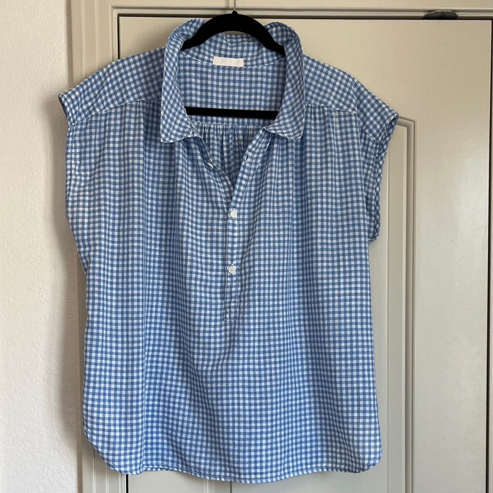 CP Shades Patti Cotton Yarn Dyed Popover Top